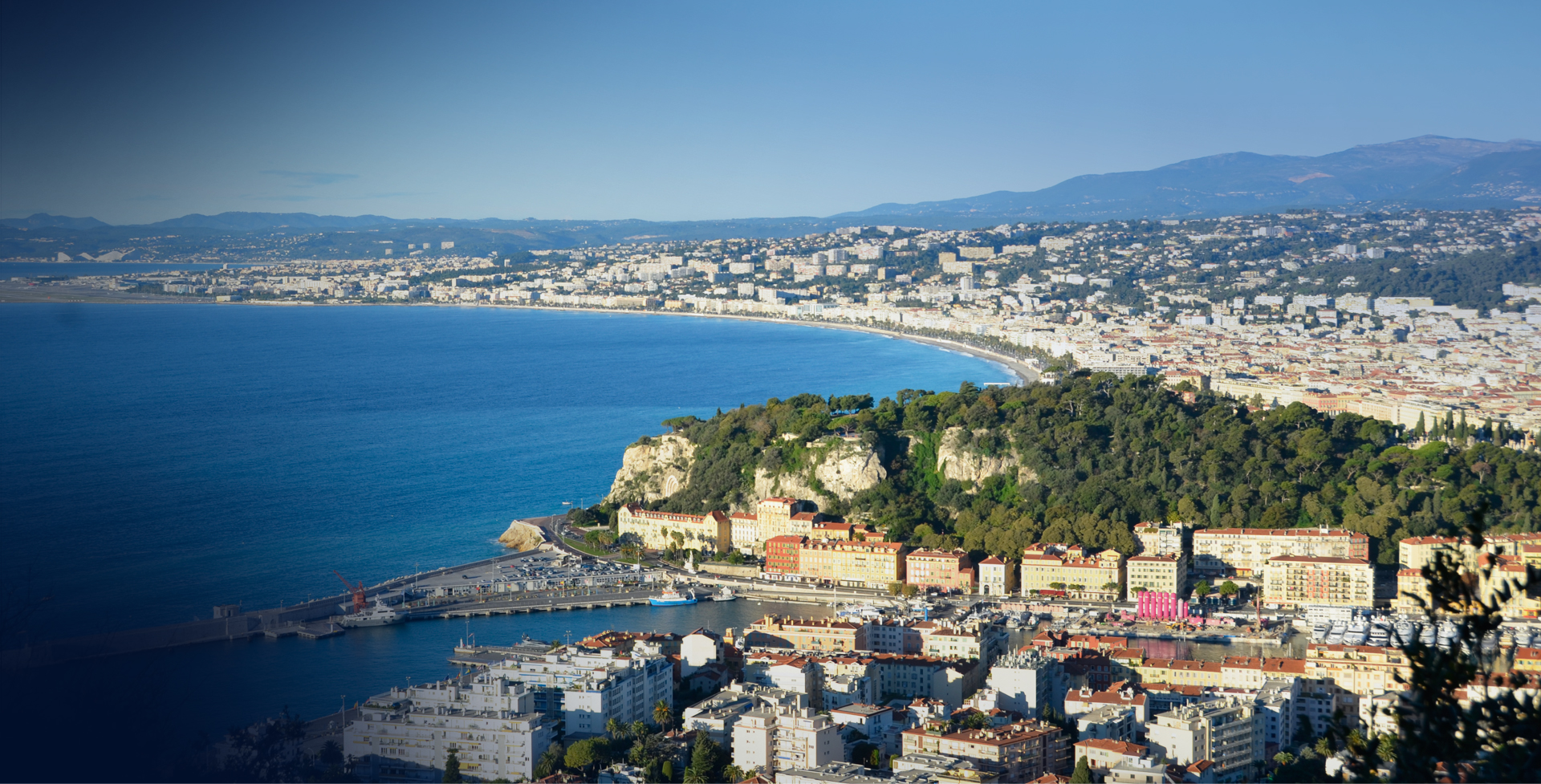 Panoramic view of Nice